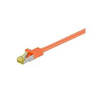 Goobay RJ-45 CAT7 0.25m - Cable de red (0,25 m, Cat7, S/FTP (S-STP), RJ-45, RJ-45, Naranja)