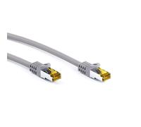 Goobay RJ-45 CAT7 2m - Cable de red (2 m, Cat7, S/FTP (S-STP), RJ-45, RJ-45, Gri