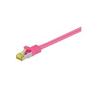 Goobay RJ-45 CAT7 2m - Cable de Red (2 m, Cat7, S/FTP (S-STP), RJ-45, RJ-45, Magenta)