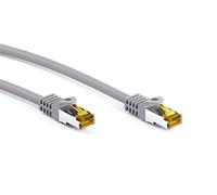 Goobay RJ-45 CAT7 5m - Cable de red (5 m, Cat7, S/FTP (S-STP), RJ-45, RJ-45, Gris)