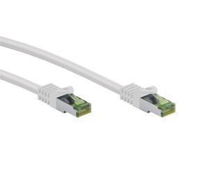 Goobay RJ45 patch cable con CAT 8.1 S/FTP cable crudo 7.5m, blanco