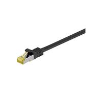goobay RJ45 Snagless Network Connection Cable Category 7 S/FTP 0.25 m black Gold