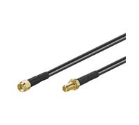 Cable de extensión de antena wlan rp sma macho a rp sma hembra, 1 metro, negro.