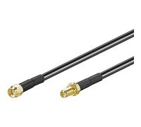 Cable de extensión de antena wlan rp sma macho a rp sma hembra, 2 metros, negro.