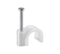 Goobay Set 100 Grapillon para Cable Redondo 7mm Blanco