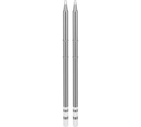goobay Set 2 puntas de soldadura 1,6 mm tipo cincel, repuesto para estación de soldadura 78624, calentamiento rápido con elemento integrado, para electrónica y reparaciones