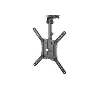 goobay Soporte de Techo para televisores de 23 a 55 Pulgadas (58-140 cm), Soporte de TV, máx. 20 kg, Giratorio hacia un Lado, ángulo de Techo Ajustable, con función de abatimiento y Bloqueo, 70824