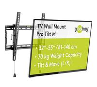 Goobay soporte tv pared inclinable 32-55 pulgadas vesa 400x400 hasta 7