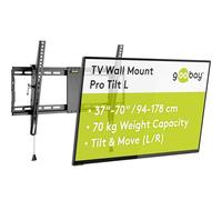 goobay Soporte TV Pared Inclinable 37-70 Pulgadas VESA 600x400 hasta 70 kg Sistema Click - Pro Tilt L - 49929