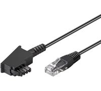 Goobay tae-f dsl 8p2c 3m cable telefónico negro - cable para teléfon