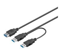 Goobay usb 3.0, 0.3 m - cable usb (0.3 m, 0,3 m, usb a, 2 x usb a, 3.0