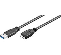 Goobay USB 3.0 A - Micro-B 0.5m - Cable USB (0.5 m, USB A, Micro-USB B, 3.0 (3.1 Gen 1), Male/Male, Black)