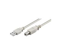 Goobay USB AB 500 LC HiSpeed 2.0 5m USB Kabel USB A USB B Männlich Grau
