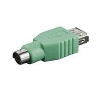 Goobay USB ADAP A-F/PS2-M USB A F PS2 M Verde - Adaptador para cable (USB A F, PS2 M, Male connector / Female connector, Verde)