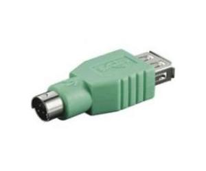 Goobay USB ADAP A-F/PS2-M USB A F PS2 M Verde - Adaptador para cable (USB A F, PS2 M, Male connector / Female connector, Verde)