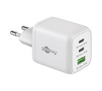 Goobay USB-C™ PD cargador rápido multipuerto Nano (65 W) blanco