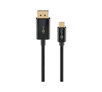 Goobay USB C to DisplayPort Cable - Gold-Plated Connectors, Ultra HD Resolutions
