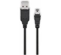Wentronic 50768 - Cable USB (2.0, USB A, Mini-USB B) Negro