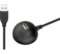 Cable alargador USB 2.0 Goobay 1,5 m Negro