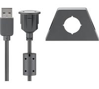 Goobay usb2.0 aa 200 clip ii, 2m cable usb usb a negro
