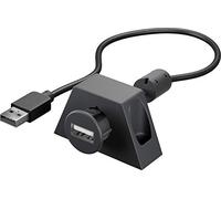 GOOBAY 95444 - Cable alargador USB 2.0 con soporte de montaje, 0,6 m