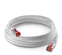 Goobay Wentronic Cat 6-2000 SSTP PIMF 20.0m - Cable de Red (20m, Macho/Macho, Color Blanco, 4x2xAWG 27/7 CU PVC)