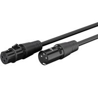 goobay XLR macho de 3 pines a XLR hembra de 10 m - Cable de micrófono y audio balanceado para micrófono, consola de mezcla, interfaz de audio, DJ y equipo de estudio - 80042