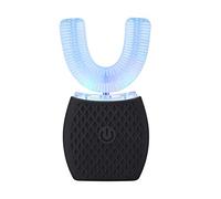 GOOBIX Cepillo de Dientes eléctrico de 360° de frecuencia Variable Totalmente automático Tipo U, Dispositivo de blanqueamiento de Dientes Inteligente con luz fría BLU-Ray Cepillo de Dientes,A