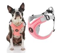 Gooby Arnés de espuma viscoelástica para perros pequeños, color rosa, talla XL, sin tirones, marco en X patentado sin estrangulamiento, perfecto para perros medianos, sin tirones o perros pequeños