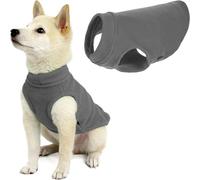 Gooby Chaleco de Forro Polar elástico, Chaqueta cálida, Ropa de Invierno para Perros pequeños, Grandes, machos o Hembras, suéter de Forro Polar Suave y superelástico, Color Gris, Talla XS