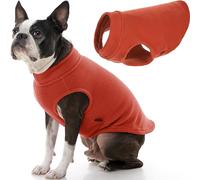 Gooby Chaleco de Forro Polar elástico, Chaqueta cálida, Ropa de Invierno para Perros pequeños, Grandes, machos o Hembras, suéter de Forro Polar Suave y superelástico, Color Calabaza, Talla XL