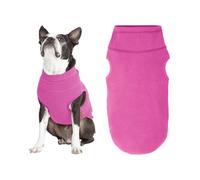 Gooby Chaleco de forro polar elástico de microfibra para perro, color rosa, 6XL, chaqueta de forro polar cálido para perro, ropa para perros pequeños, suéteres para perros pequeños a perros, suéteres para perros grandes