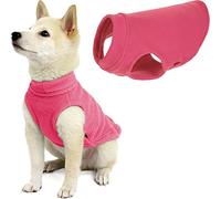 GOOBY Chaleco de Forro Polar elástico para Perro para Clima frío, Mediano, Rosa