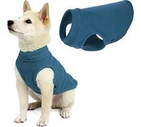 GOOBY Chaleco de Forro Polar elástico para Perro para Clima frío, pequeño, Azul Acero