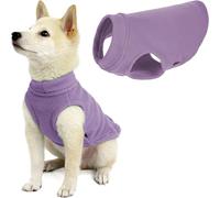 GOOBY Chaleco de Forro Polar elástico para Perro para Clima frío, pequeño, Lavanda