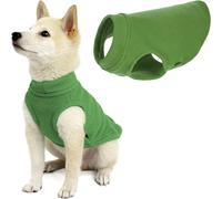 GOOBY Chaleco de Forro Polar elástico para Perro para Clima frío, Talla XS, Color Verde Hierba