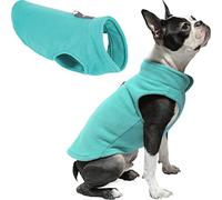 GOOBY Chaleco de Forro Polar para Clima frío para Perros pequeños, Mediano, Turquesa