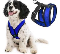Gooby Choke Libre Comodidad X Suave Perro arnés, XL, Azul