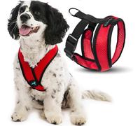 Gooby Choke Libre Comodidad X Suave Perro arnés, XL, Rojo