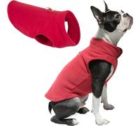 Gooby Every Day Chaleco de Forro Polar para Clima frío para Perros pequeños, Mediano, Rojo