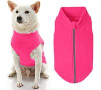 Gooby Suéter de Forro Polar con Cremallera para Perro, Rosa, 3XL, Chaqueta de Forro Polar cálido sin Correa de Anillo, suéter de Invierno para Perros pequeños, niños y Perros medianos