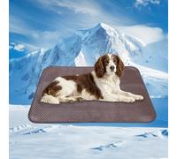 GooCare Alfombrilla de refrigeración para perros medianos, almohadilla de refrigeración transpirable tejida de polietileno de 26 x 38 pulgadas, fría al tacto y resistente a las mordidas, parte