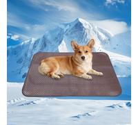 GooCare Alfombrilla de refrigeración para perros medianos, almohadilla de refrigeración transpirable tejida de polietileno de 26 x 38 pulgadas, fría al tacto y resistente a las mordidas, parte