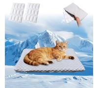 GooCare Almohadilla de refrigeración 2 en 1 para Mascotas con Inserto de Gel extraíble, a Prueba de Fugas, Lavable a máquina y Antideslizante, para Perros y Gatos pequeños, para Jaula, Coche, Uso