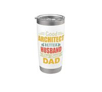Good Architect Better Husband The Best Dad For Fathers Day Vaso térmico de acero inoxidable de doble pared