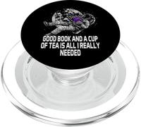 Good Book and a Cup of Tea Reading Bookworm Literatura PopSockets PopGrip para MagSafe