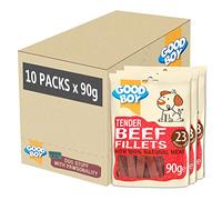 Good Boy Deli Dog Treats Tender Beef Fillets 90 g (Pack of 10)