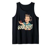 Good Boy Funny Retro Dog Lover hilarante Estilo Vintage Camiseta sin Mangas