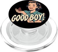Good Boy Funny Retro Dog Lover hilarante Estilo Vintage PopSockets PopGrip para MagSafe
