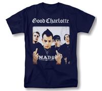 Good Charlotte Shirt Rock Concert Tour T-Shirt Blue S